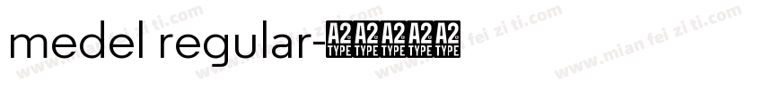 medel regular字体转换